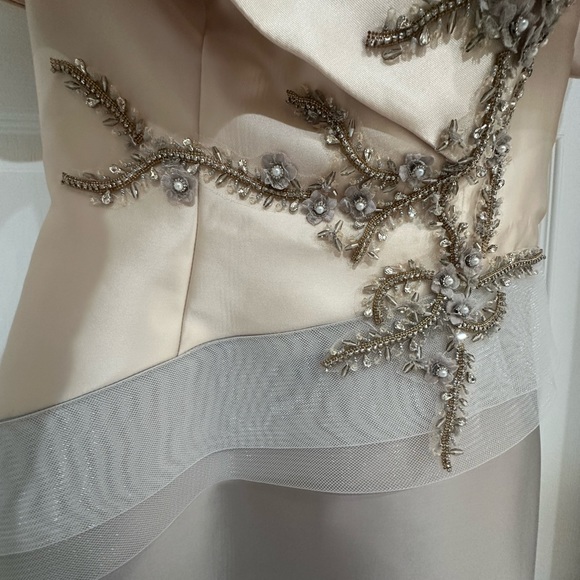 Terani Couture - 2011M2159 Off-Shoulder Mermaid Mother of the Bride Dress - Picture 7 of 12